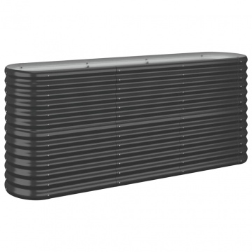 Strat înălțat grădină 152x40x68 cm oțel vopsit electrostatic - Img 2