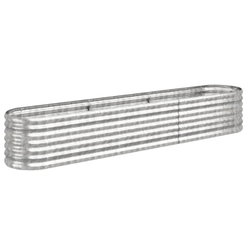 Strat înălțat grădină 224x40x36 cm oțel vopsit electrostatic - Img 2