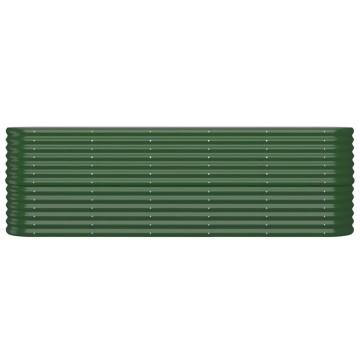 Strat înălțat grădină 224x40x68 cm oțel vopsit electrostatic - Img 3
