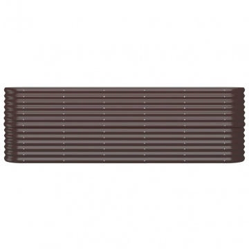 Strat înălțat grădină 224x40x68 cm oțel vopsit electrostatic - Img 3
