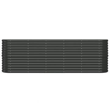 Strat înălțat grădină 224x40x68 cm oțel vopsit electrostatic - Img 3