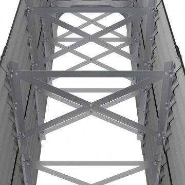 Strat înălțat grădină 224x40x68 cm oțel vopsit electrostatic - Img 6
