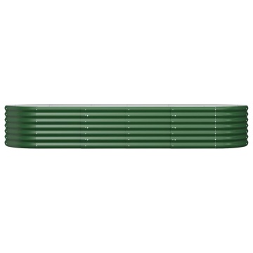 Strat înălțat grădină 224x80x36 cm oțel vopsit electrostatic - Img 3