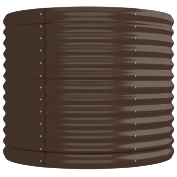 Strat înălțat grădină 224x80x68 cm oțel vopsit electrostatic - Img 4