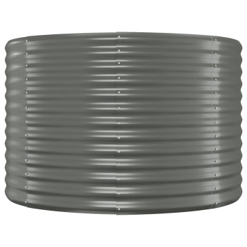 Strat înălțat grădină 249x100x68 cm oțel vopsit electrostatic - Img 4