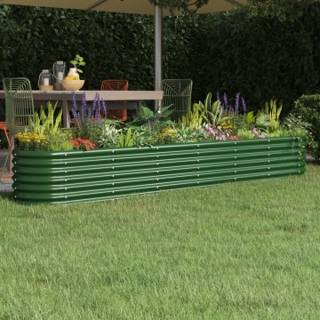Strat înălțat grădină 260x40x36 cm oțel vopsit electrostatic - Img 1