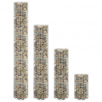 Straturi înălțate gabion 4 buc. Ø30x50/100/150/200 cm circulare - Img 1