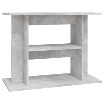 Suport acvariu, gri beton, 80x35x60 cm, lemn prelucrat - Img 2