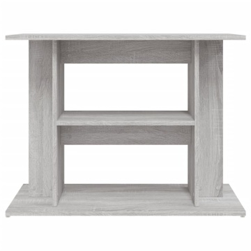 Suport acvariu, gri sonoma, 80x35x60 cm, lemn prelucrat - Img 4