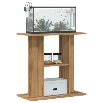 Suport acvariu, stejar artizanal, 60x30x60 cm, lemn prelucrat - Img 3