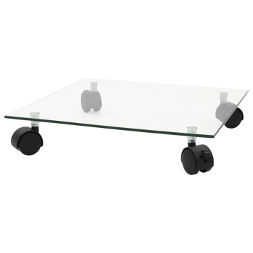 Suport cu role de plante, 2 buc, 35x35 cm, sticlă securizată - Img 2