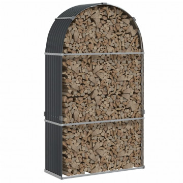 Suport de bușteni, antracit, 120x45x210 cm, oțel galvanizat - Img 3