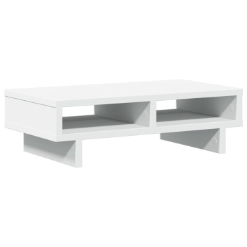 Suport de monitor, alb, 50x27x15 cm, lemn compozit - Img 5