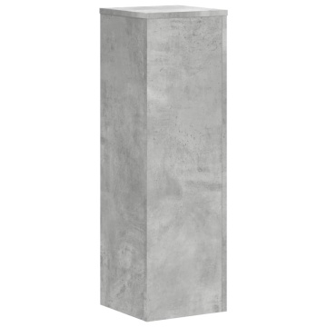 Suport de plante, 2 buc., gri beton, 25x25x80 cm lemn prelucrat - Img 4