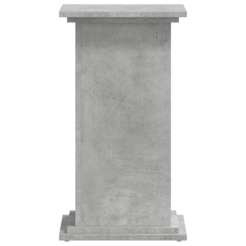 Suport de plante, gri beton, 33x33x60 cm, lemn prelucrat - Img 4