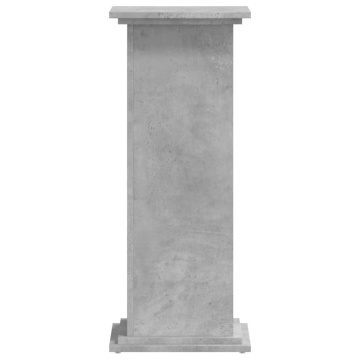 Suport de plante, gri beton, 33x33x80 cm, lemn prelucrat - Img 4