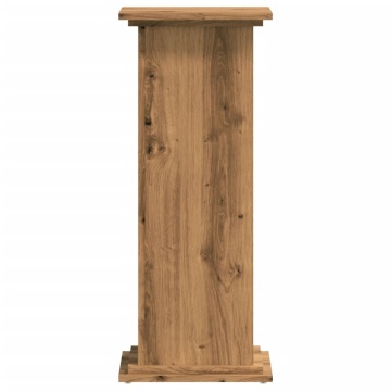 Suport de plante stejar artizanal, 33x33x80 cm, lemn prelucrat - Img 4