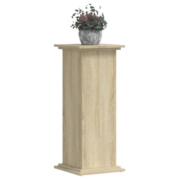 Suport de plante, stejar sonoma, 33x33x80 cm, lemn prelucrat - Img 3