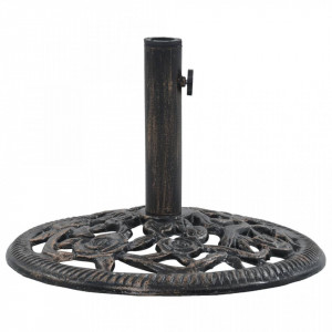 Suport de umbrelă, bronz, 12 kg, fontă, 48 cm - Img 1