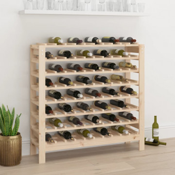 Suport de vinuri, 109,5x30x107,5 cm, lemn masiv de pin - Img 1