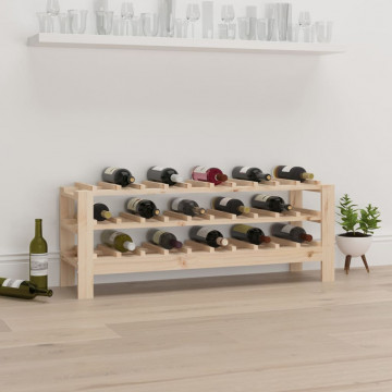 Suport de vinuri, 109,5x30x42 cm, lemn masiv de pin - Img 1