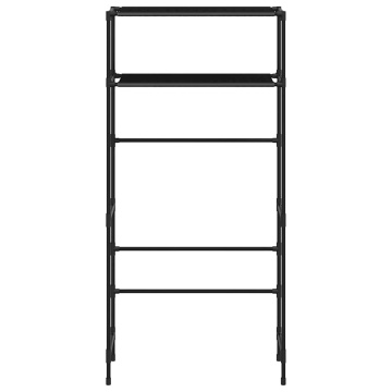 Suport depozitare 2 niveluri mașină spălat negru 69x28x143cm - Img 3