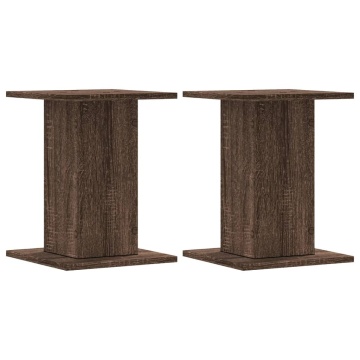 Suport difuzoare 2 buc. stejar maro 30x30x40 cm lemn prelucrat - Img 2