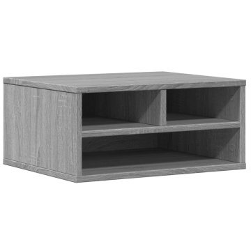 Suport imprimantă, gri sonoma, 49x40x22,5 cm, lemn prelucrat - Img 2