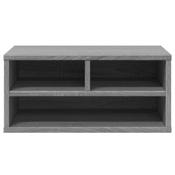 Suport imprimantă, gri sonoma, 49x40x22,5 cm, lemn prelucrat - Img 8