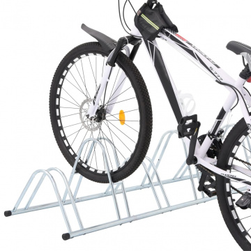 Suport pentru 6 biciclete de sine stătător, oțel galvanizat - Img 2