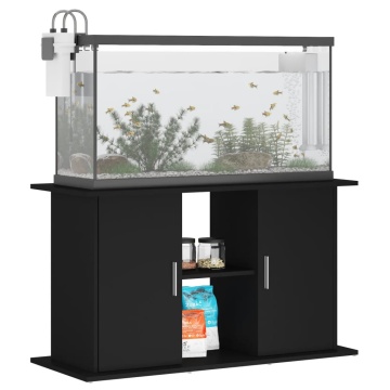 Suport pentru acvariu, negru, 101x41x58 cm, lemn prelucrat - Img 3