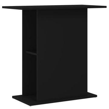 Suport pentru acvariu, negru, 75x36x72,5 cm, lemn prelucrat - Img 2