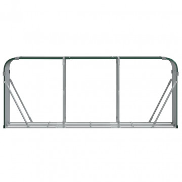 Suport pentru bușteni verde 234x45x100 cm oțel galvanizat - Img 4