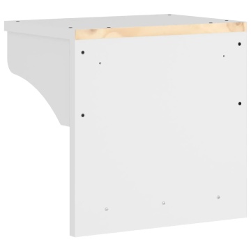 Suport pentru haine SANDNES alb 43x30x42 cm lemn masiv de pin - Img 6