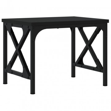 Suport pentru imprimantă, negru, 40x30x31 cm, lemn prelucrat - Img 5