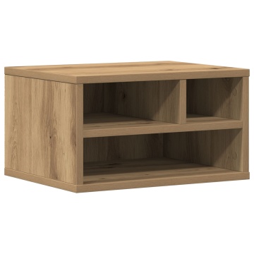 Suport pentru imprimantă Stejar Artisan 40x32x22,5 cm Lemn prelucrat - Img 2