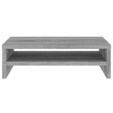 Suport pentru monitor gri sonoma 42x24x13 cm lemn prelucrat - Img 4