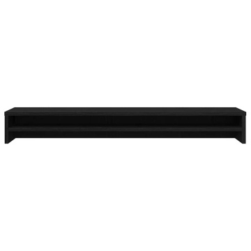 Suport pentru monitor Stejar negru 100x24x13 cm lemn prelucrat - Img 8