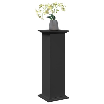 Suport prezentare cu depozitare negru 31x30x90cm lemn prelucrat - Img 3