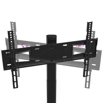 Suport TV pe colț cu 3 niveluri pentru 32-65 inch, negru - Img 5