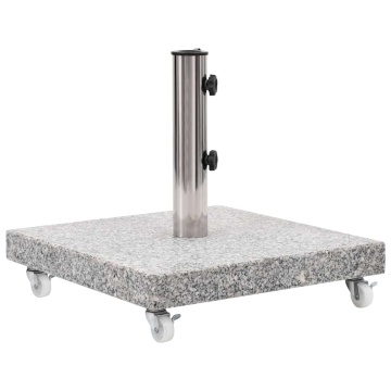 Suport umbrelă de soare, gri, 30 kg, granit, pătrat - Img 2