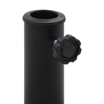 Suport umbrelă de soare, negru, 9 kg, polirășină, semi-rotund - Img 3