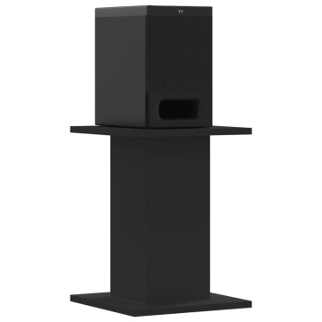 Suporturi de difuzoare 2 buc. negru 30x30x40 cm lemn prelucrat - Img 3