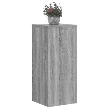 Suporturi de plante 2 buc. gri sonoma 30x30x70cm lemn prelucrat - Img 3
