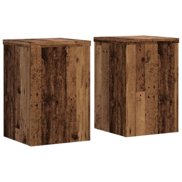 Suporturi de plante 2 buc. lemn vechi 20x20x30cm lemn prelucrat - Img 2