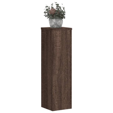 Suporturi de plante 2 buc. stejar maro 17x17x60cm lemn compozit - Img 3