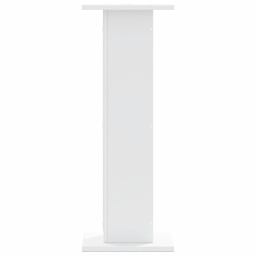 Suporturi difuzoare, 2 buc., alb, 30x30x80 cm, lemn prelucrat - Img 4