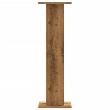 Suporturi difuzoare, 2 buc., stejar artizanal, 30x30x95cm, lemn - Img 8
