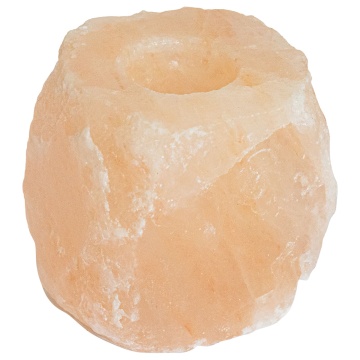 Suporturi pentru lumânări din piatră de sare 4 buc 2,8 kg Roz - Img 3