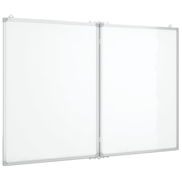 Tablă magnetică pliabilă, alb, 120x100x1,7 cm, aluminiu - Img 2